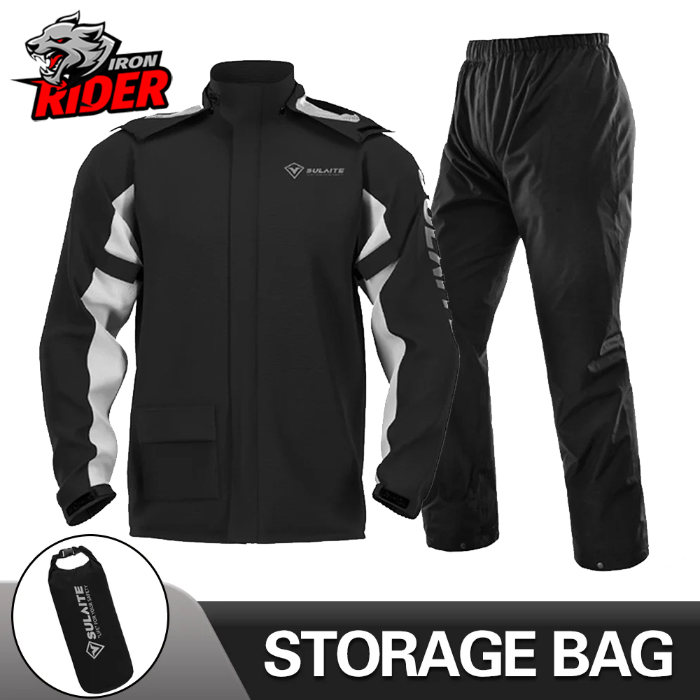 Gearx Motorcycle Jacket - オートバイレインコート反射 100% 防水レインコートモトモトクロスサイクリング服バイクジャケット女性男性レインセット