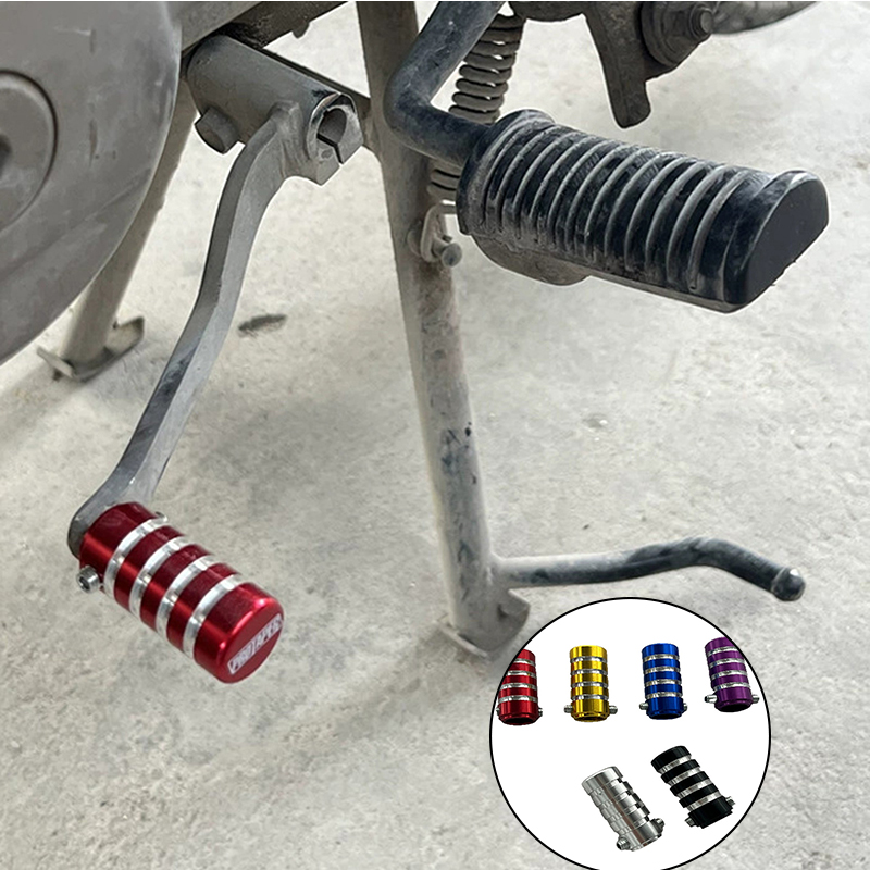 Motorcycle Gear Guide - 1 個ユニバーサルオートバイギアシフトシフターレバーフットパッドペダルゴムカバーモトスタートフットペグパッドオートバイアクセサリー