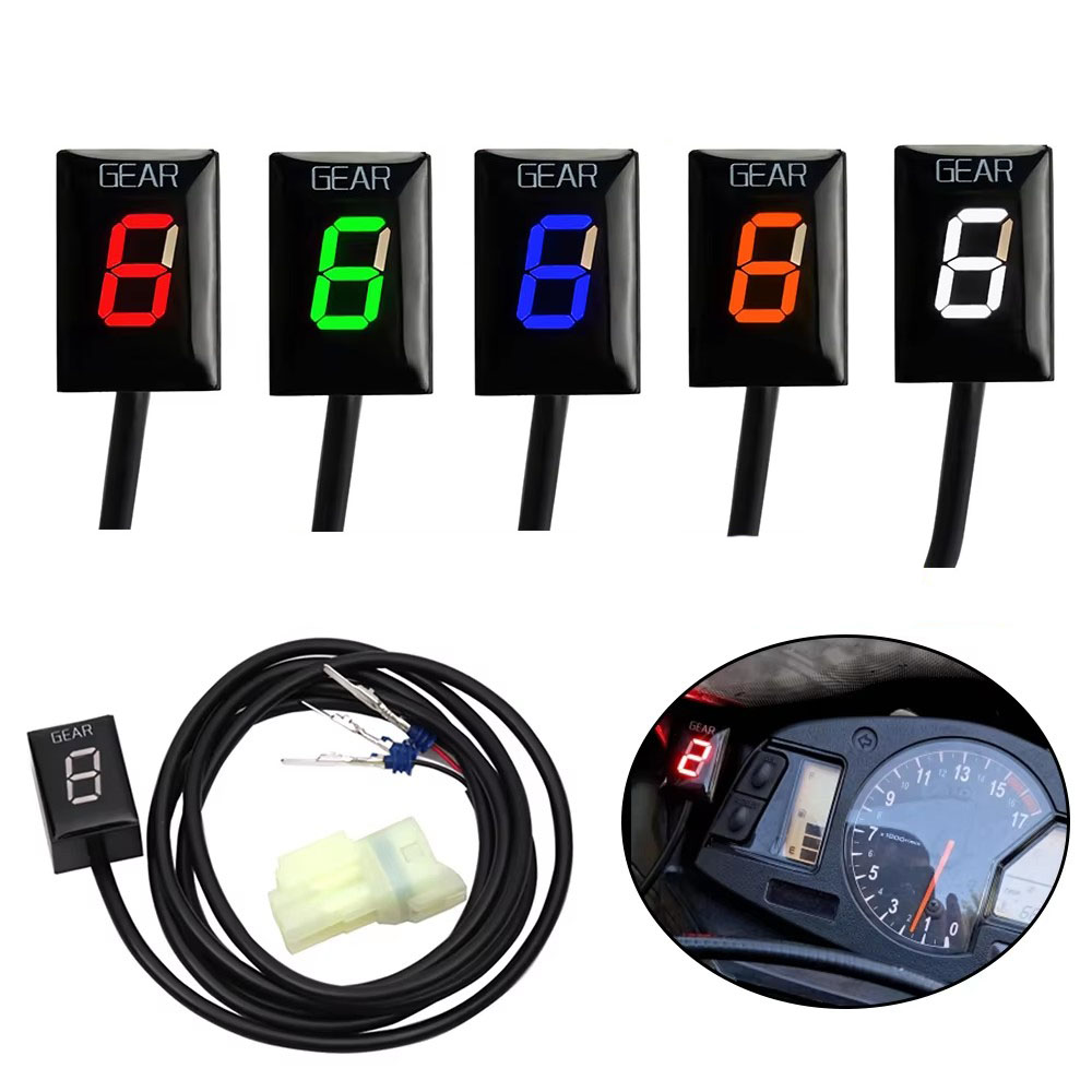 Motorcycle Gear Display - ホンダCB1300 S/F 03-15、CBF600、VTR250、ST1300 08-15用 デジタルギアインジケーター 1-6段ギア表示