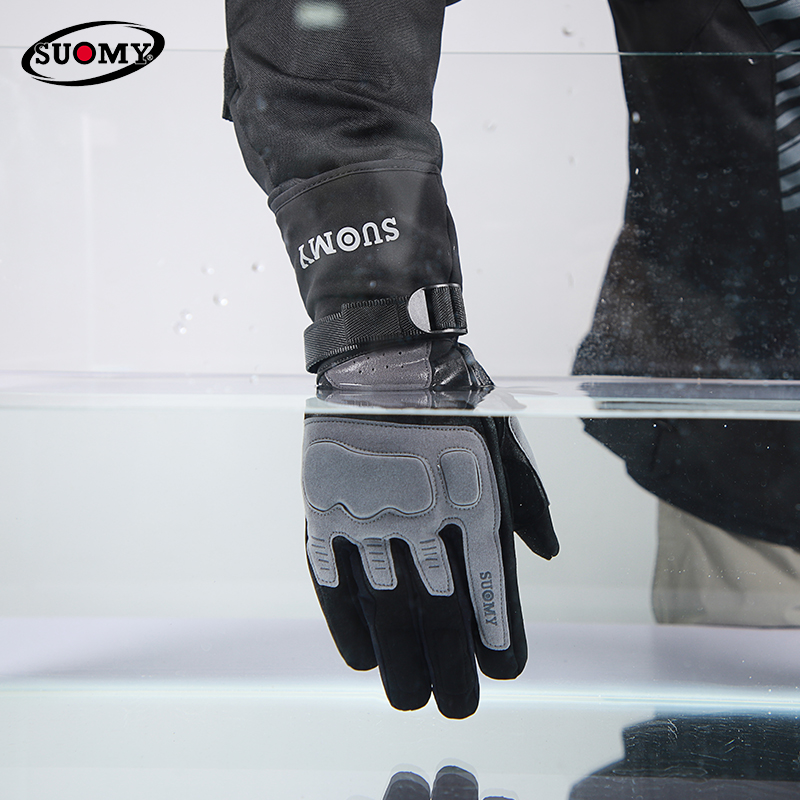 Motorcycle Gear Gloves - Suomy-中型のオートバイ用手袋,防水,滑り止め,暖かい保護具,快適,オートバイ,乗馬,冬,新品