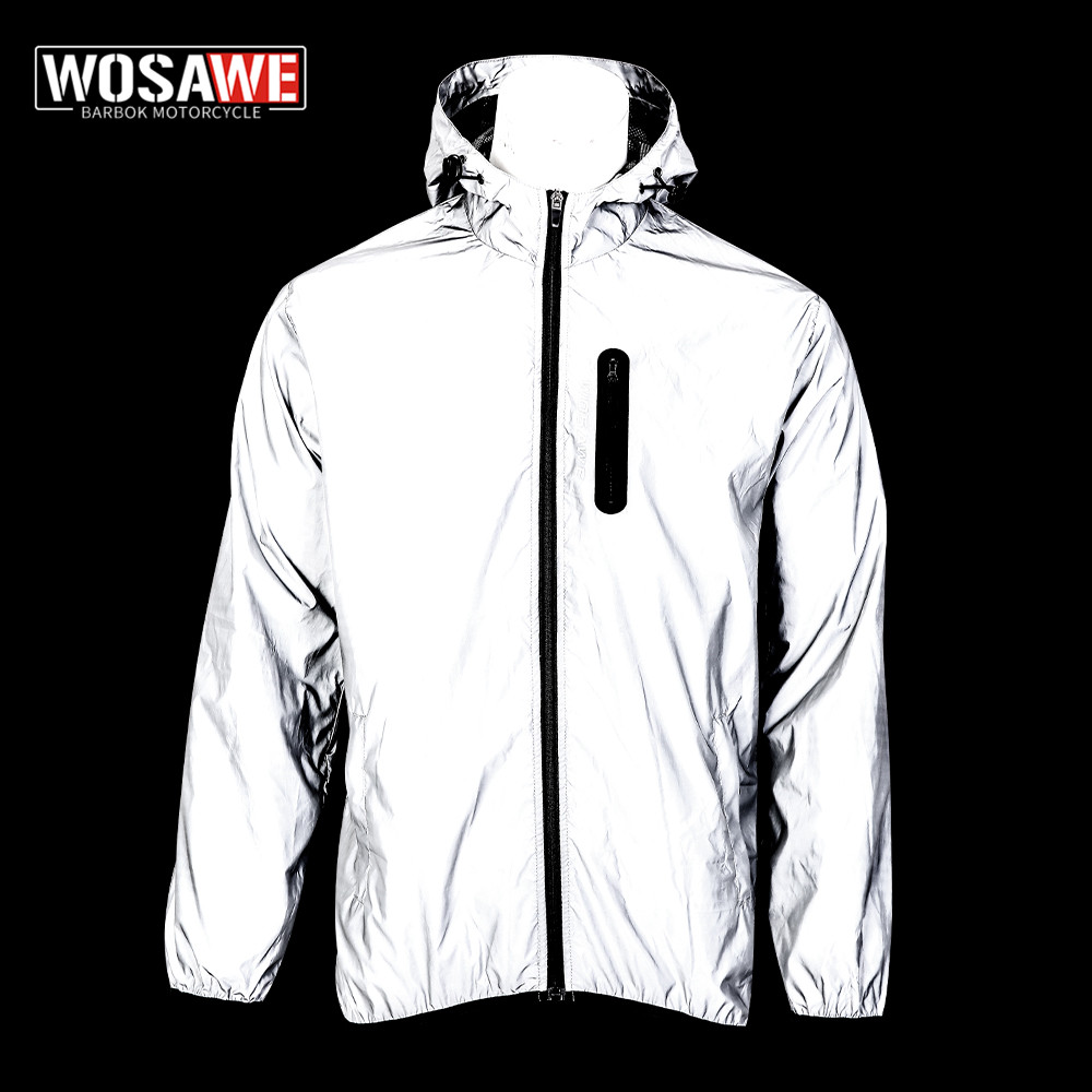Gearx Motorcycle Jacket - WOSAWE 秋冬メンズ反射ジャケット反射オートバイジャケット男性/女性防水ウインドブレーカーパーカー