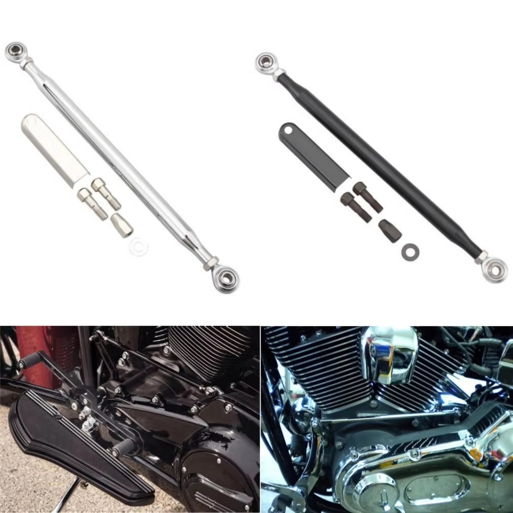 Motorcycle Gear Guide - 320 ミリメートルギアレバーシフトリンケージシフターハーレーツーリングロードキングエレクトラストリートグライドソフテイルファットボーイオートバイアクセサリー