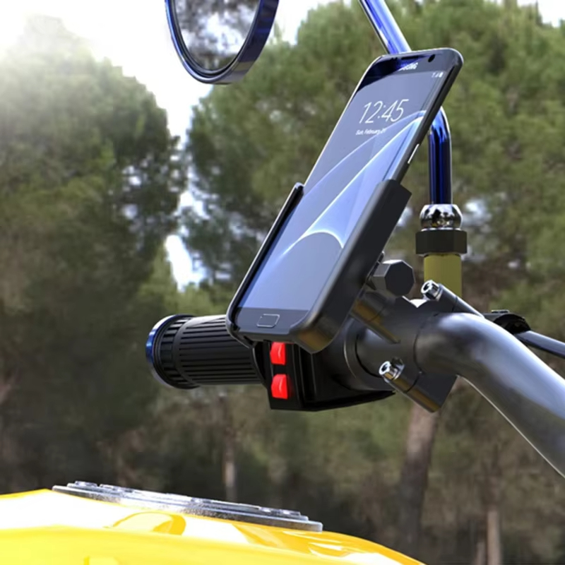 オートバイ自転車電話ホルダーモトバックミラーハンドルバーマウ - Phone Mount Handlebar のレビューと価格
