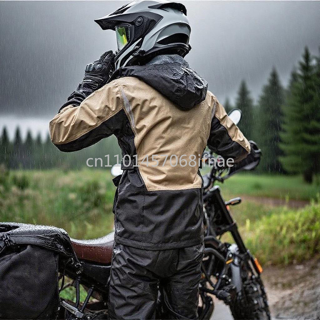 男性女性防水オートバイライダーレインコートスーツセット反射ラ - Gearx Motorcycle Jacket のレビューと価格