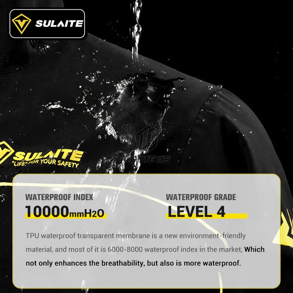 オートバイレインコート反射 100% 防水レインコートモトモ - Gearx Motorcycle Jacket のレビューと価格