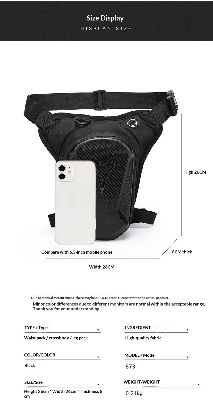 オートバイレッグタンクバッグ防水ウエストパッククロスボディラ - Motorcycle Gear Companies のレビューと価格