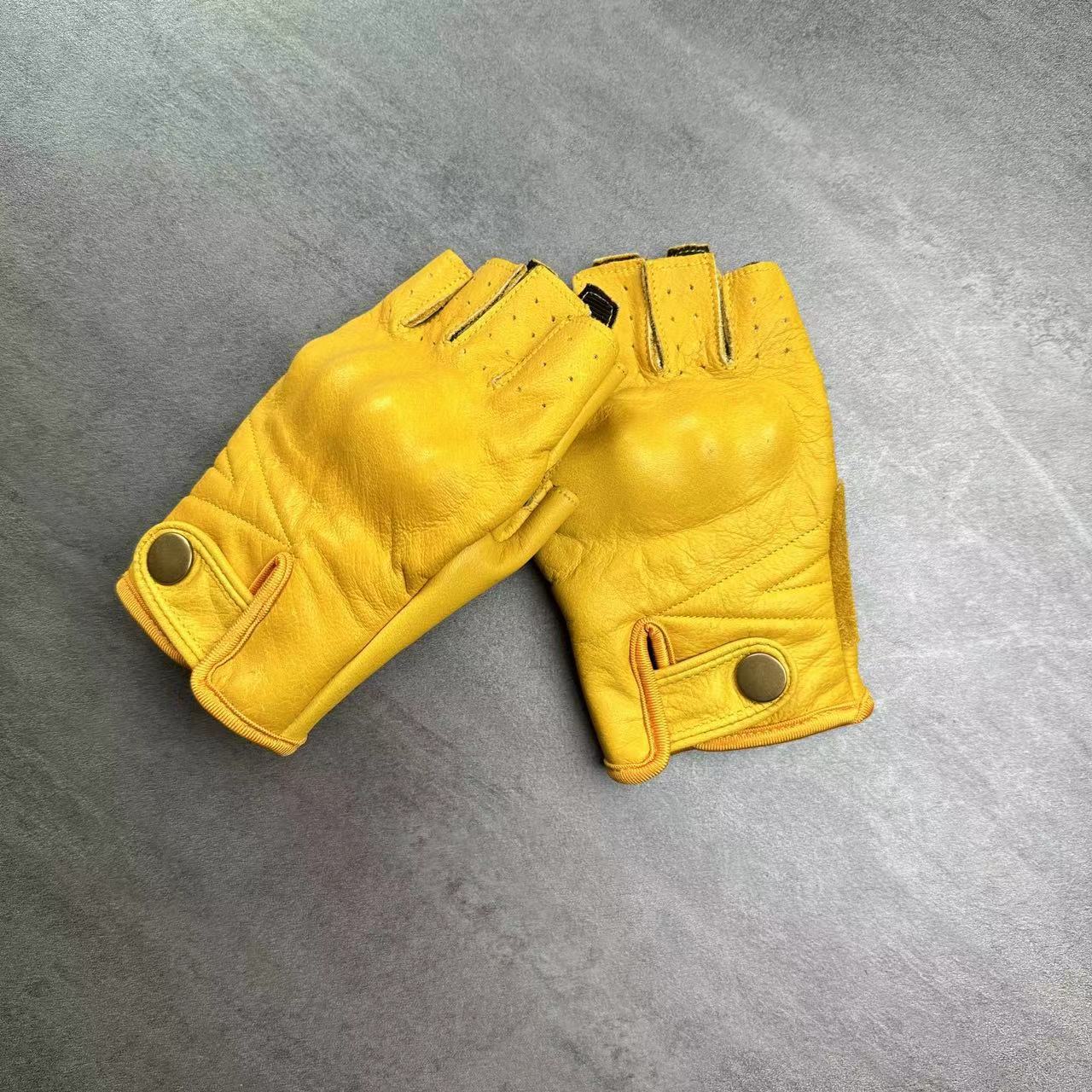 レトロオートバイグローブ男性と女性用サイクリング機関車保護具 - Motorcycle Gear Gloves のレビューと価格