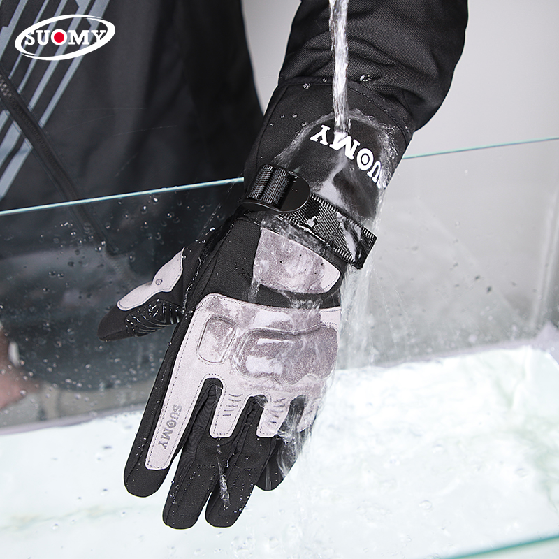 Suomy-中型のオートバイ用手袋,防水,滑り止め,暖かい保 - Motorcycle Gear Gloves のレビューと価格