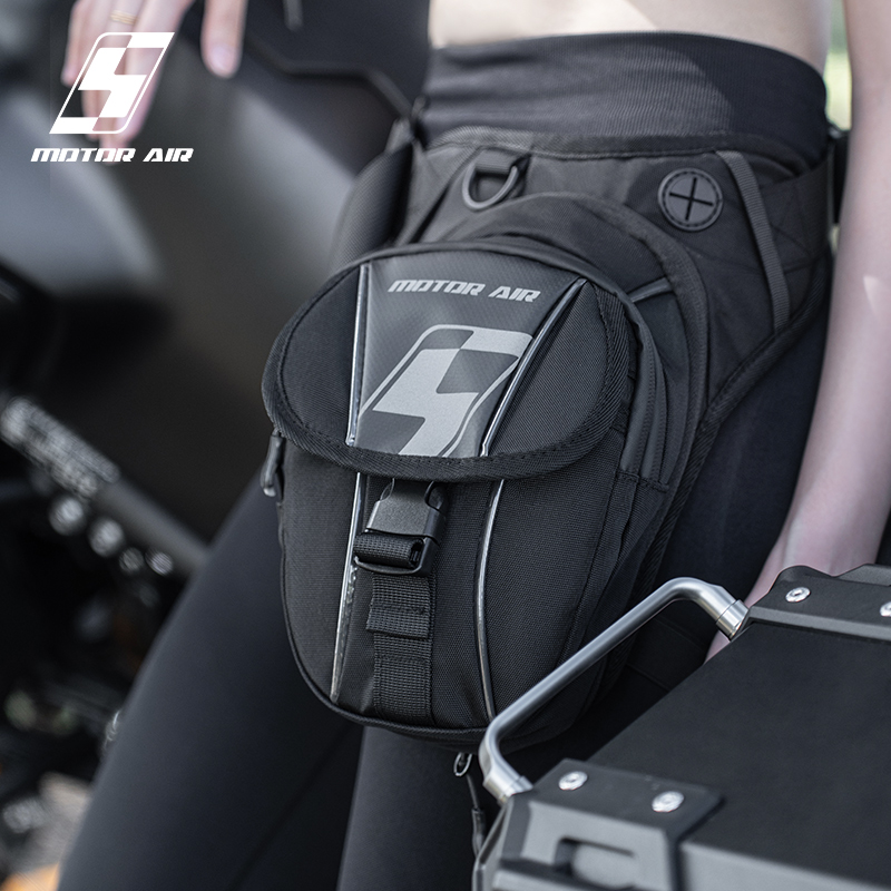 モーターエア新型バイクバッグ ブラック ドロップウエスト レ - Motorcycle Gear Companies のレビューと価格