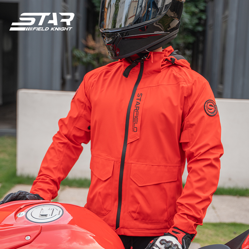 SFK オレンジオートバイジャケット男性女性乗馬服春 & 夏 - Gearx Motorcycle Jacket のレビューと価格