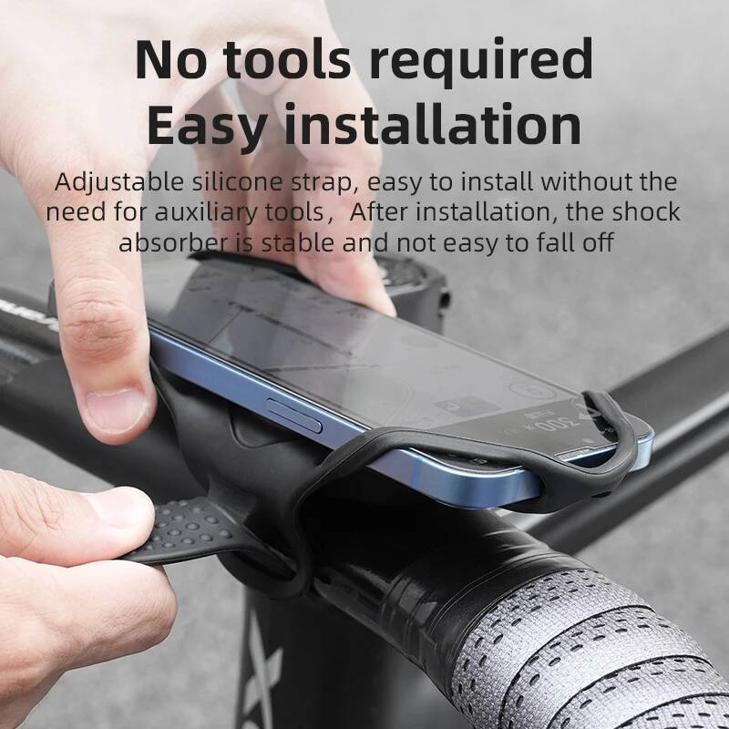 ユニバーサルシリコンバイク自転車オートバイマウントホルダーハ - Phone Mount Handlebar のレビューと価格