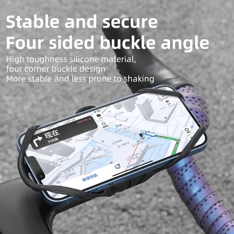ユニバーサルシリコンバイク自転車オートバイマウントホルダーハ - Phone Mount Handlebar のレビューと価格
