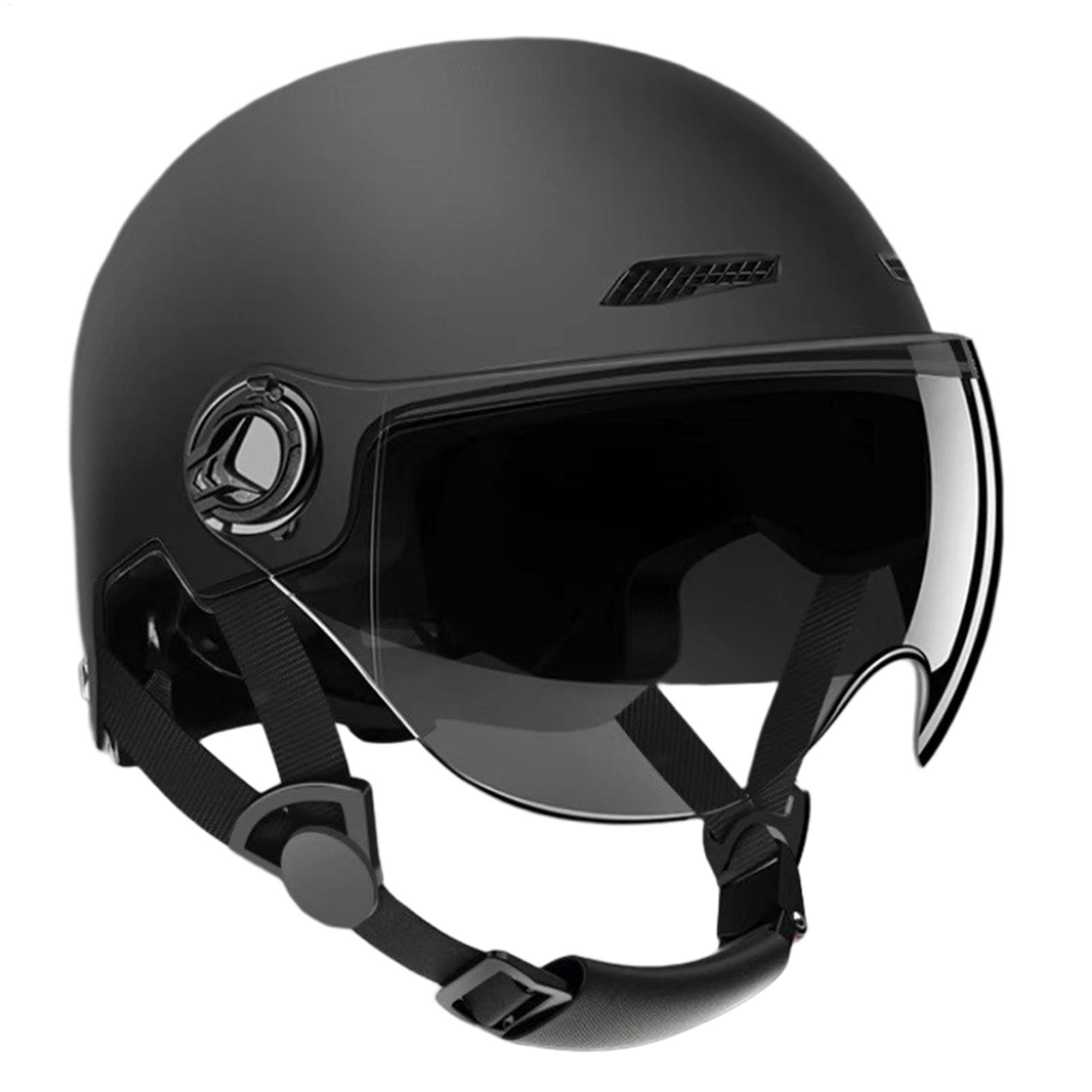 オートバイ乗車用ヘルメット ハーフフェイス安全装備 サンバイ - Motorcycle Gear White のレビューと価格