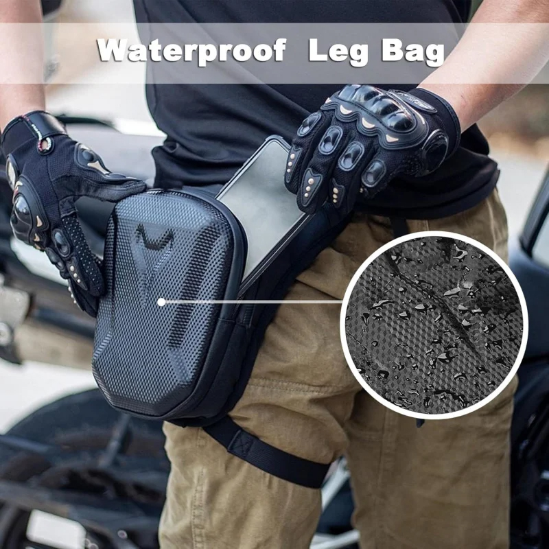 バイク用レッグタンクバッグ 防水ウエストパック クロスボディ - Motorcycle Gear Companies のレビューと価格
