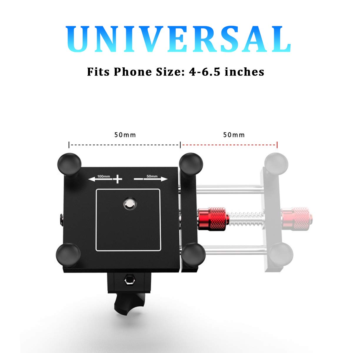 ユニバーサル耐震バイク用スマホホルダー、調整可能なハンドルバ - Phone Mount Handlebar のレビューと価格