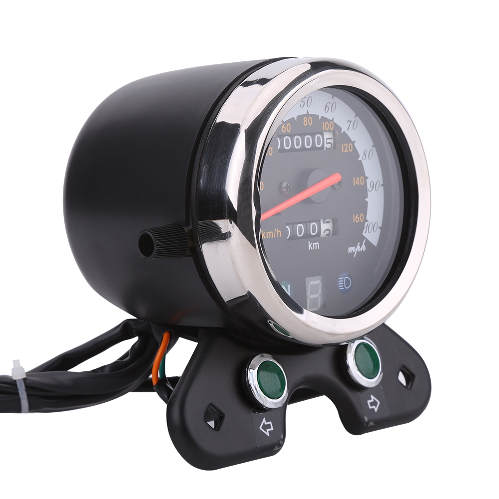 バイク用スピードメーター、デュアルオドメーター、デジタル表示 - Motorcycle Gear Display のレビューと価格