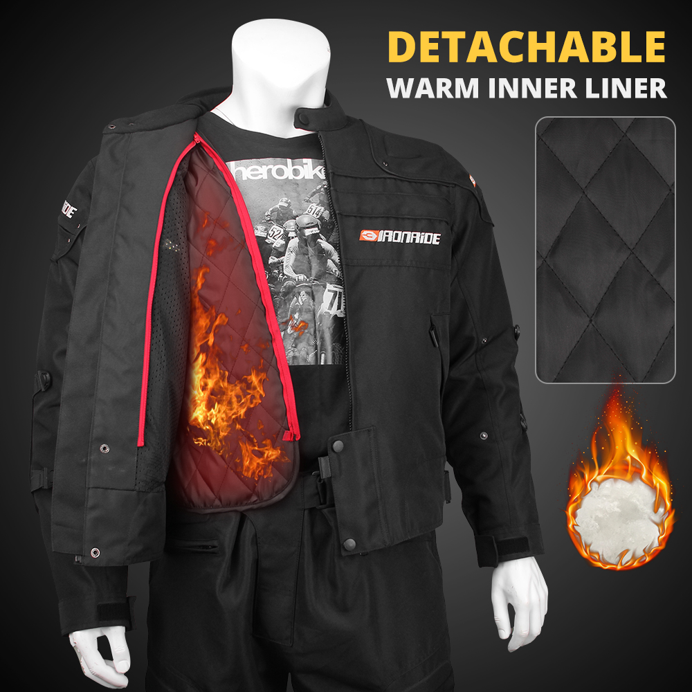 メンズバイクジャケット 耐衝撃 耐摩耗 モトクロスライディン - Gearx Motorcycle Jacket のレビューと価格