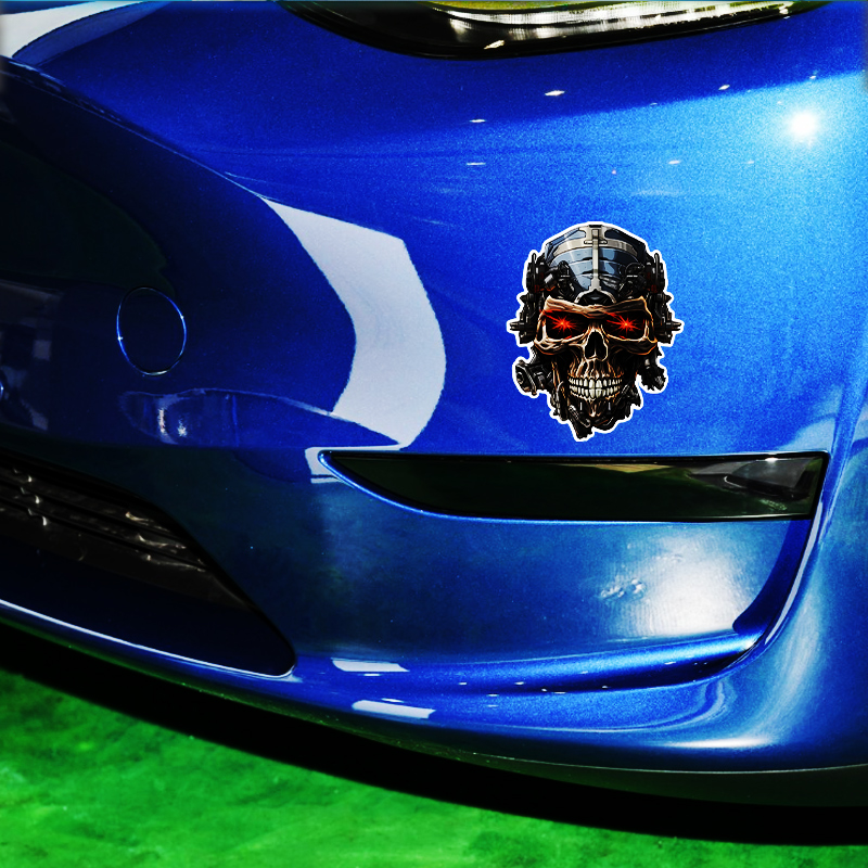 オートバイの装飾用の防水スケルトンステッカー,車のドアとボデ - Motorcycle Gear Equipment のレビューと価格